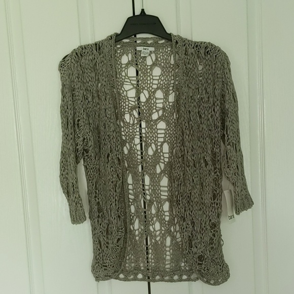 NWT Grey crochet Cardigan - S - Picture 1 of 4